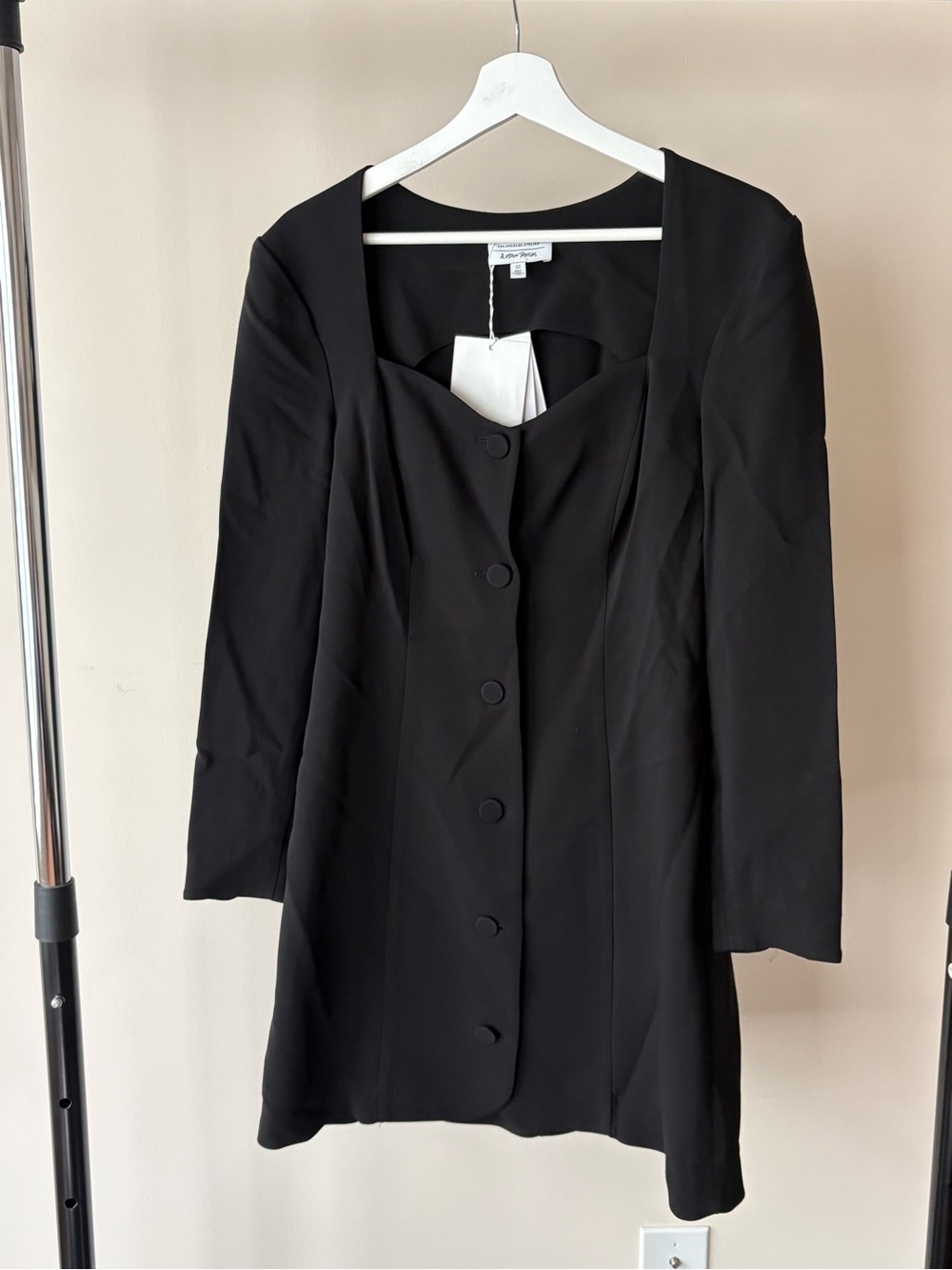 &other stories sweetheart neck dress